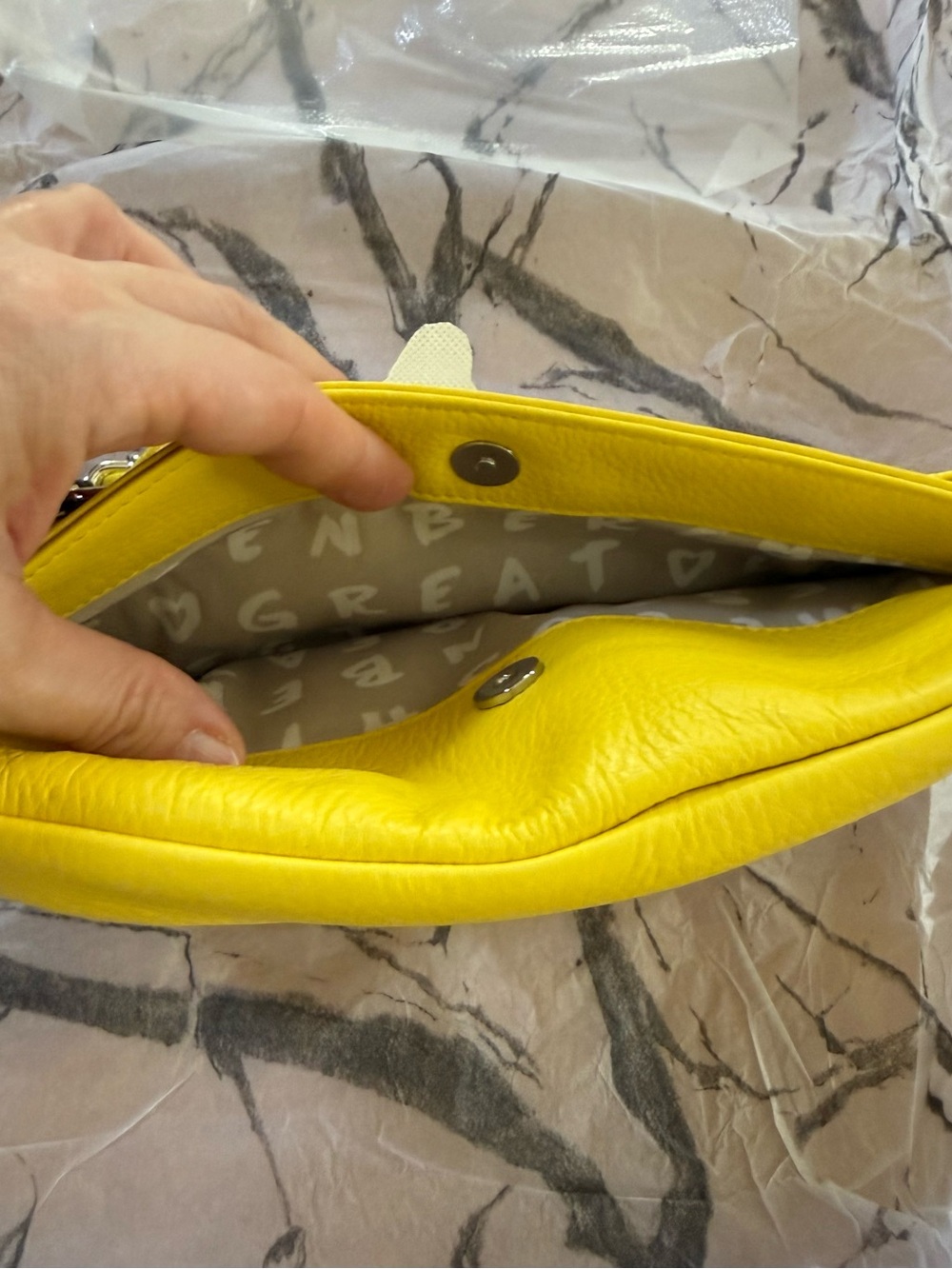 Aimee Kestenberg Milan Bag in Lemon NWT - Picture 5 of 10